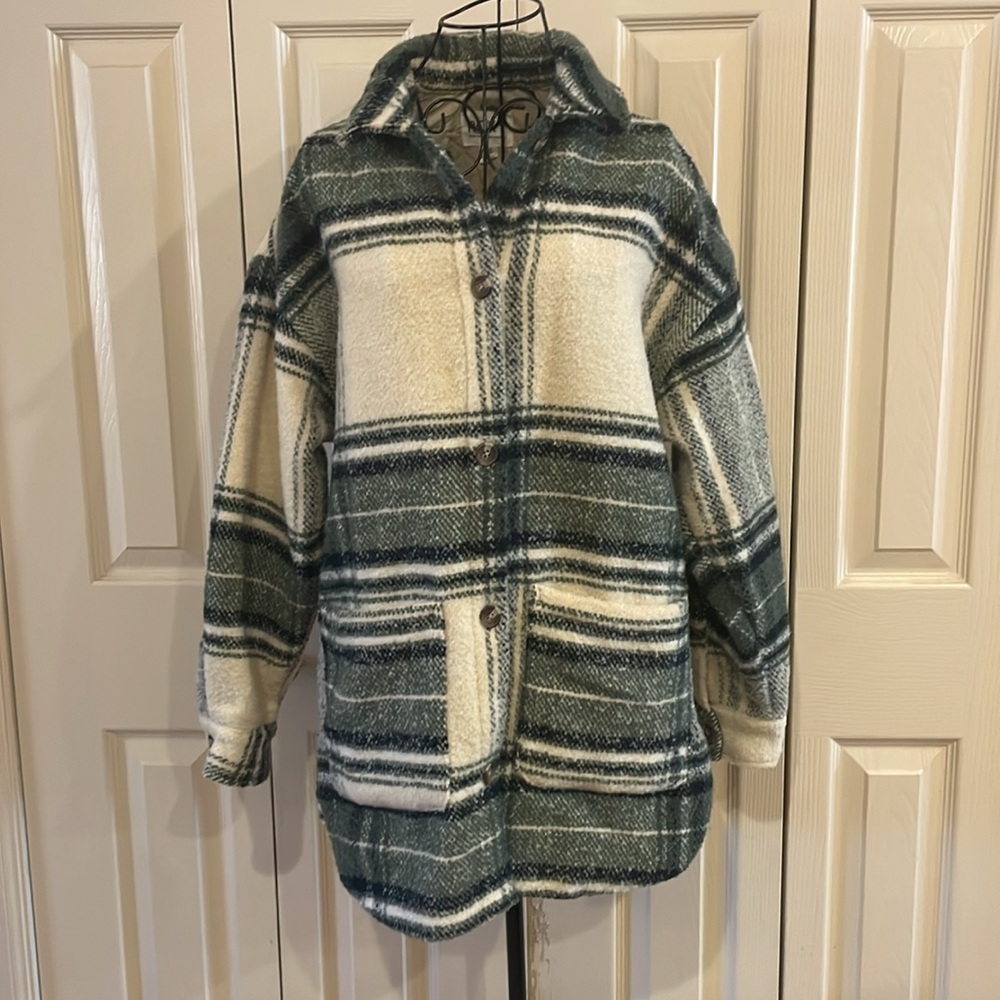 Roxy Plaid Jacket - Small